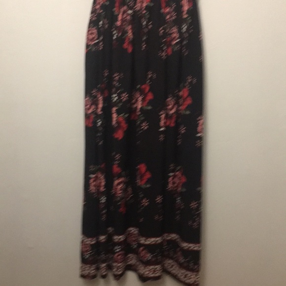 Parisian Black Floral Dress Sun Dress: Size 6 Tall - Picture 6 of 10